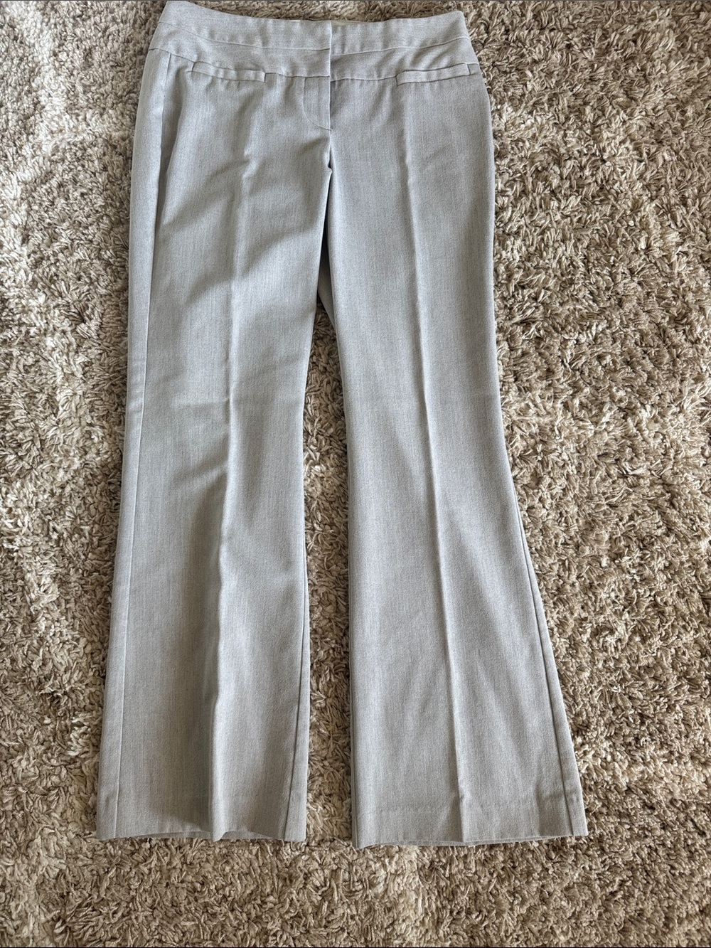 Maurices Beige/Light Gray Women’s Dress Pants - Tailored Bootcut